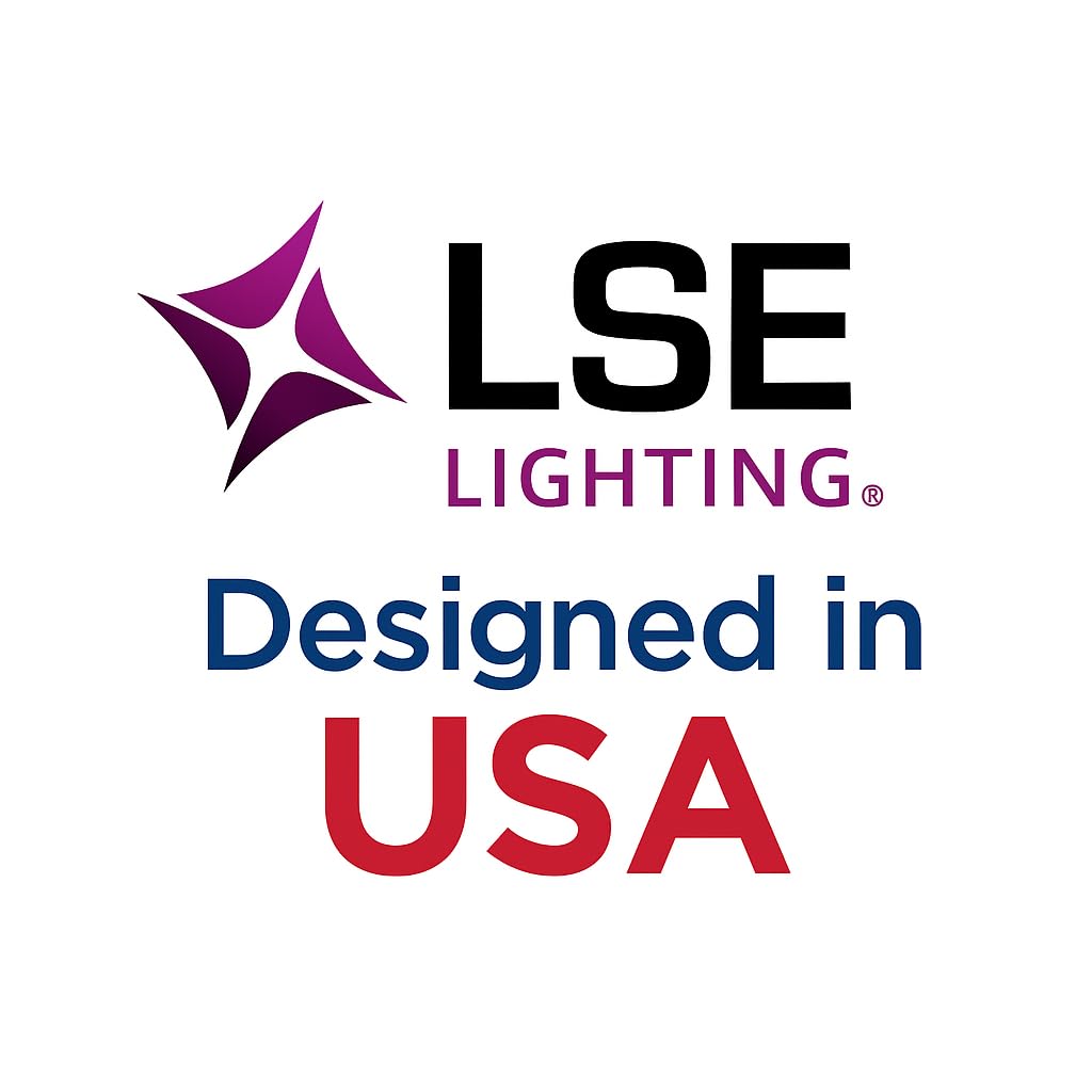 LSE Lighting 7-L6 UV lamp side view showing slim profile for tight spaces