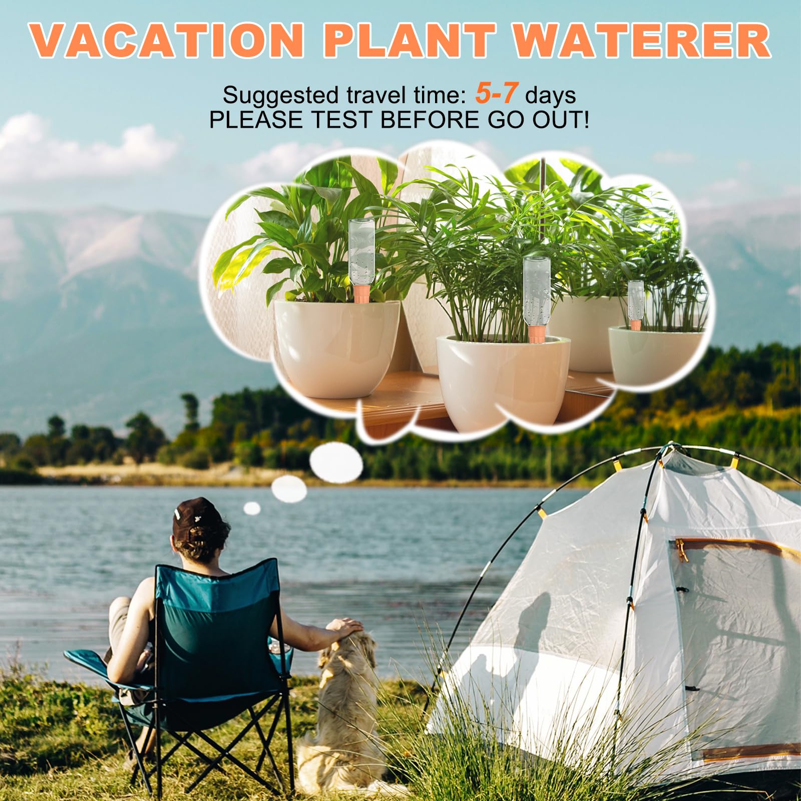 Lsed vacation-ready spikes offer 5–7 day moisture support for plant care away from home