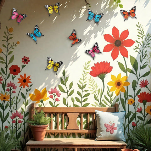 LSFFM metal butterfly set complements various design styles with seasonal color.