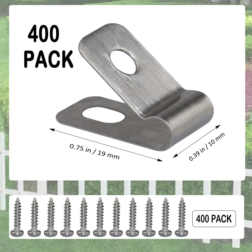 LSGCQ screw and clip set ideal for garden or warehouse cable management.