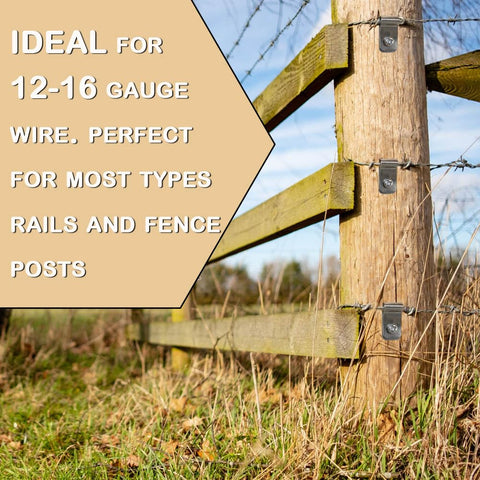 LSGCQ wire fence clips 400 pcs with screws set for quick installations.