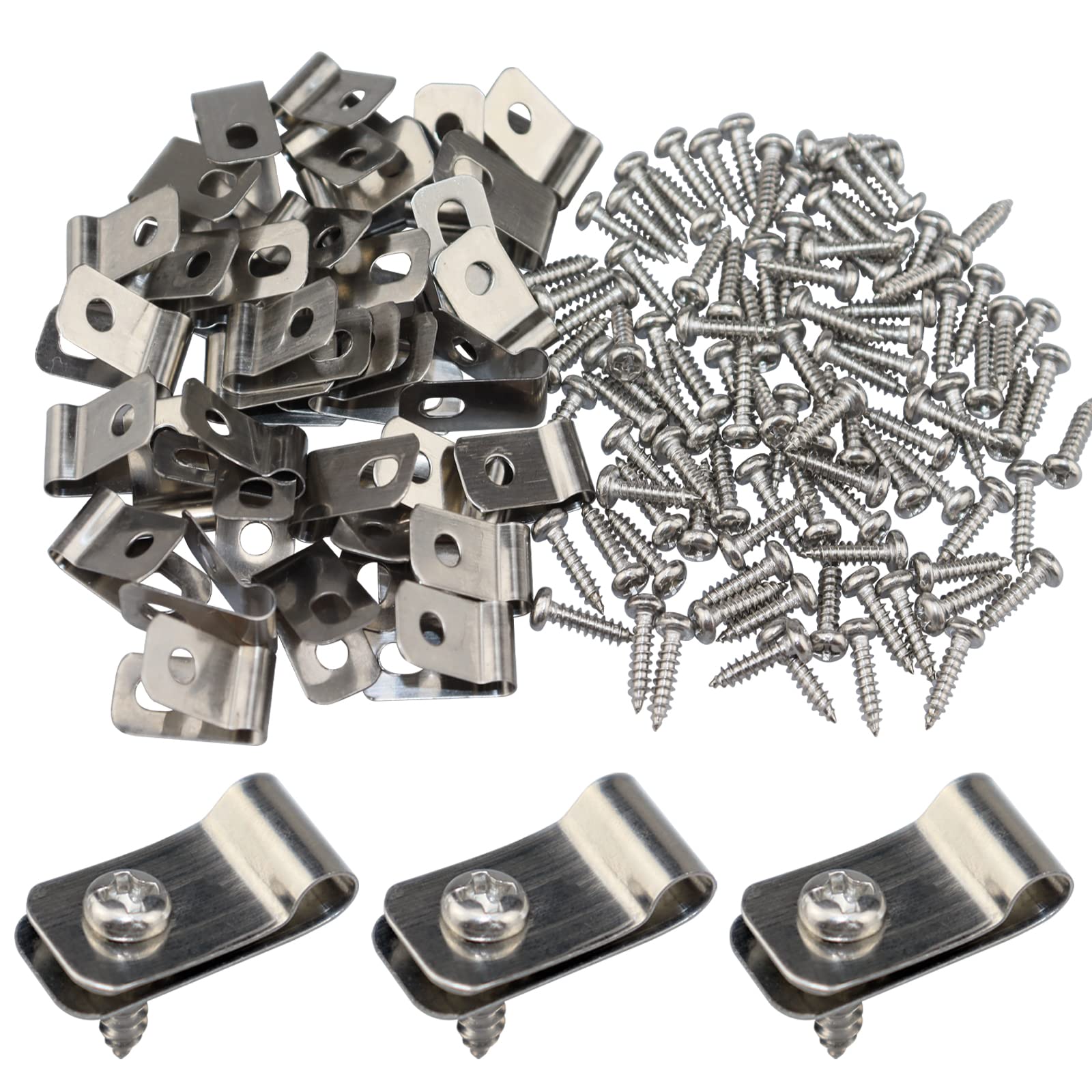 LSGCQ wire fence clips packaging showing 100-piece set for easy fencing projects