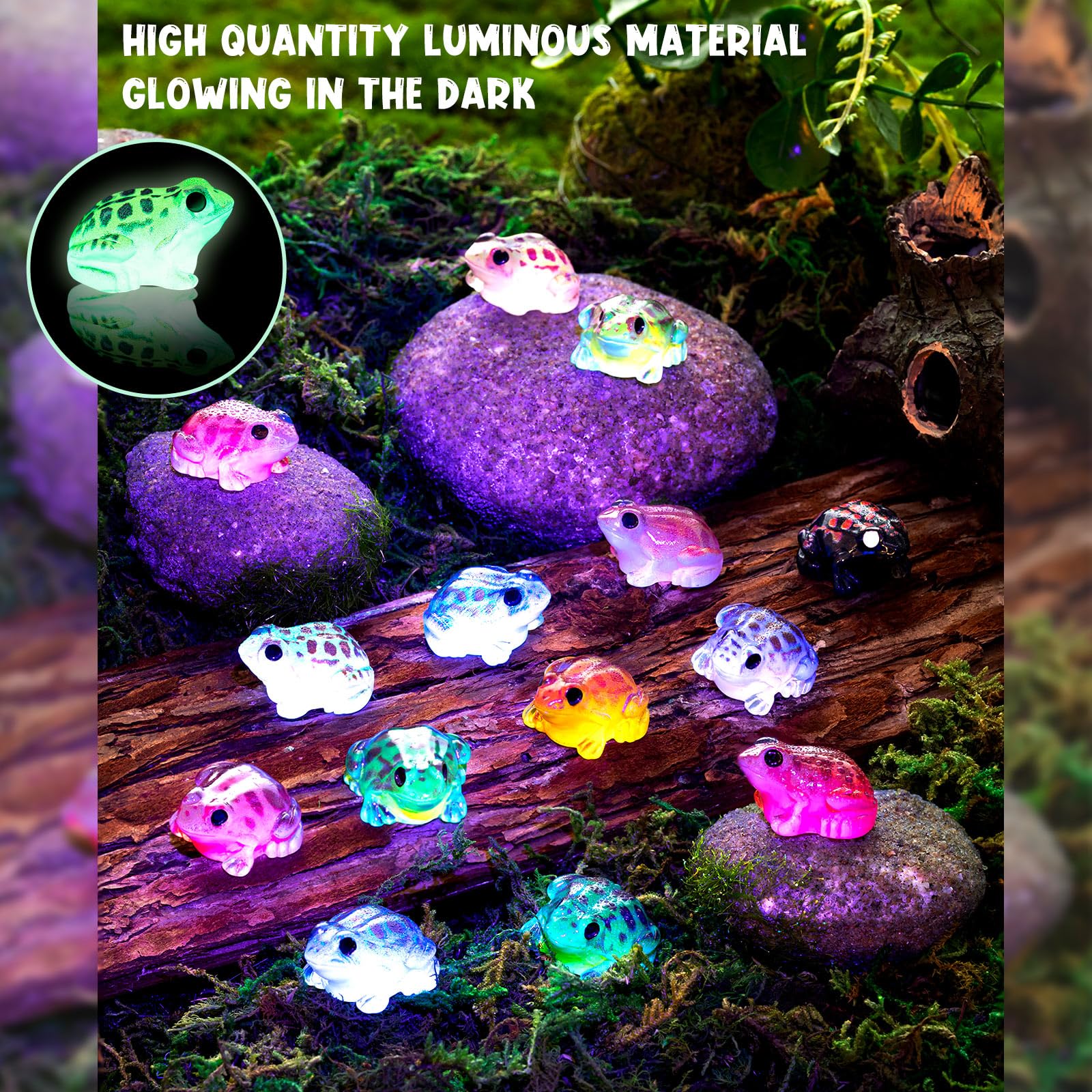 LSGYPAQ frog decor ideal for aquariums and plant displays.