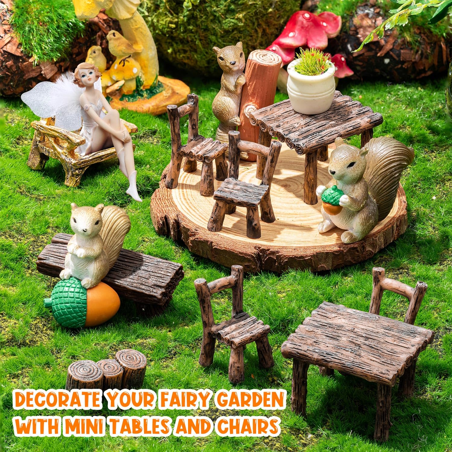 LSGYPAQ compact 1x1 inch furniture pieces add detail to micro landscapes and dollhouses.