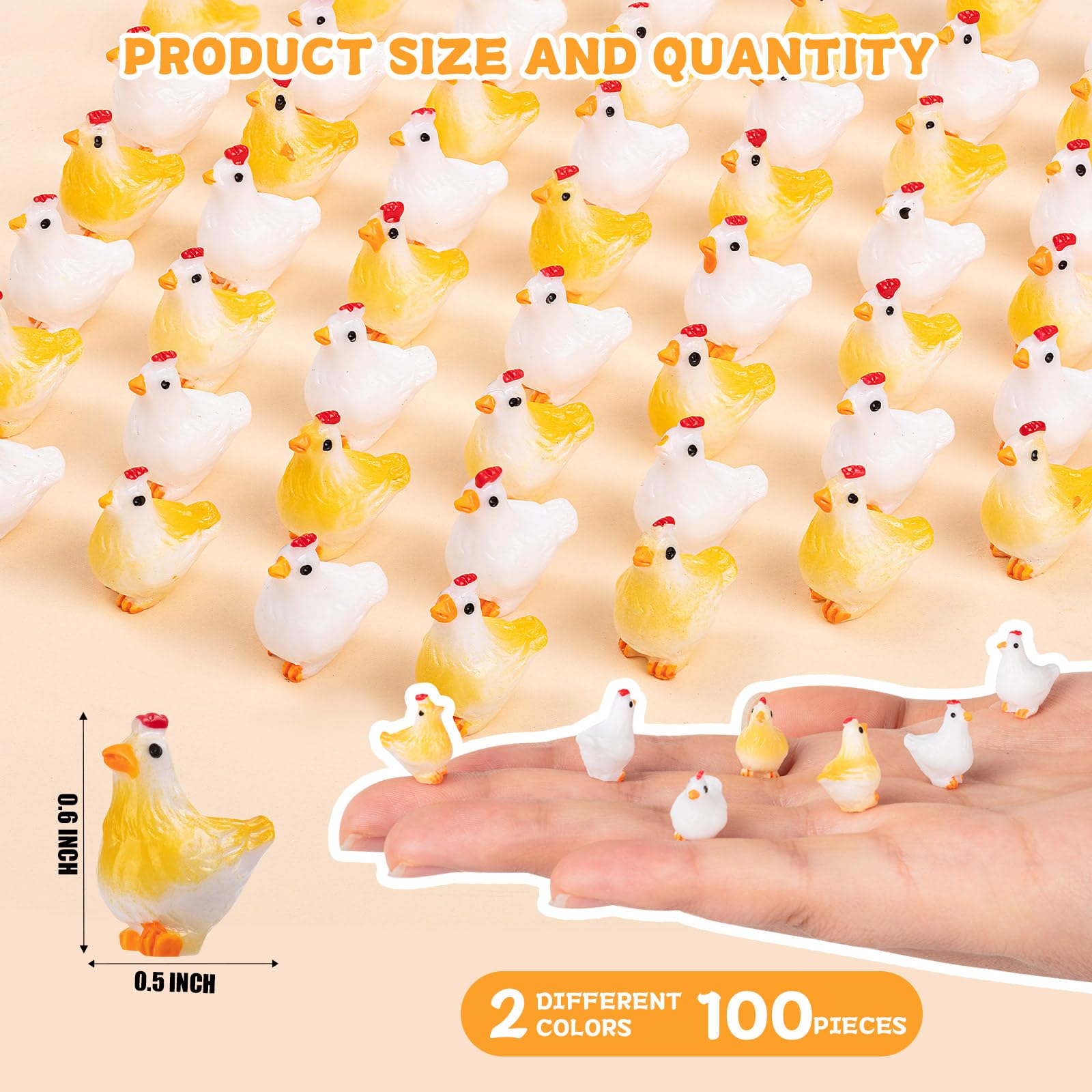 LSGYPAQ resin chickens close-up details highlight durable finish for humid environments.