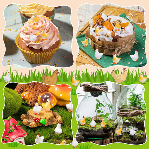 LSGYPAQ durable-colored chick figurines maintain vibrant hues in decor.