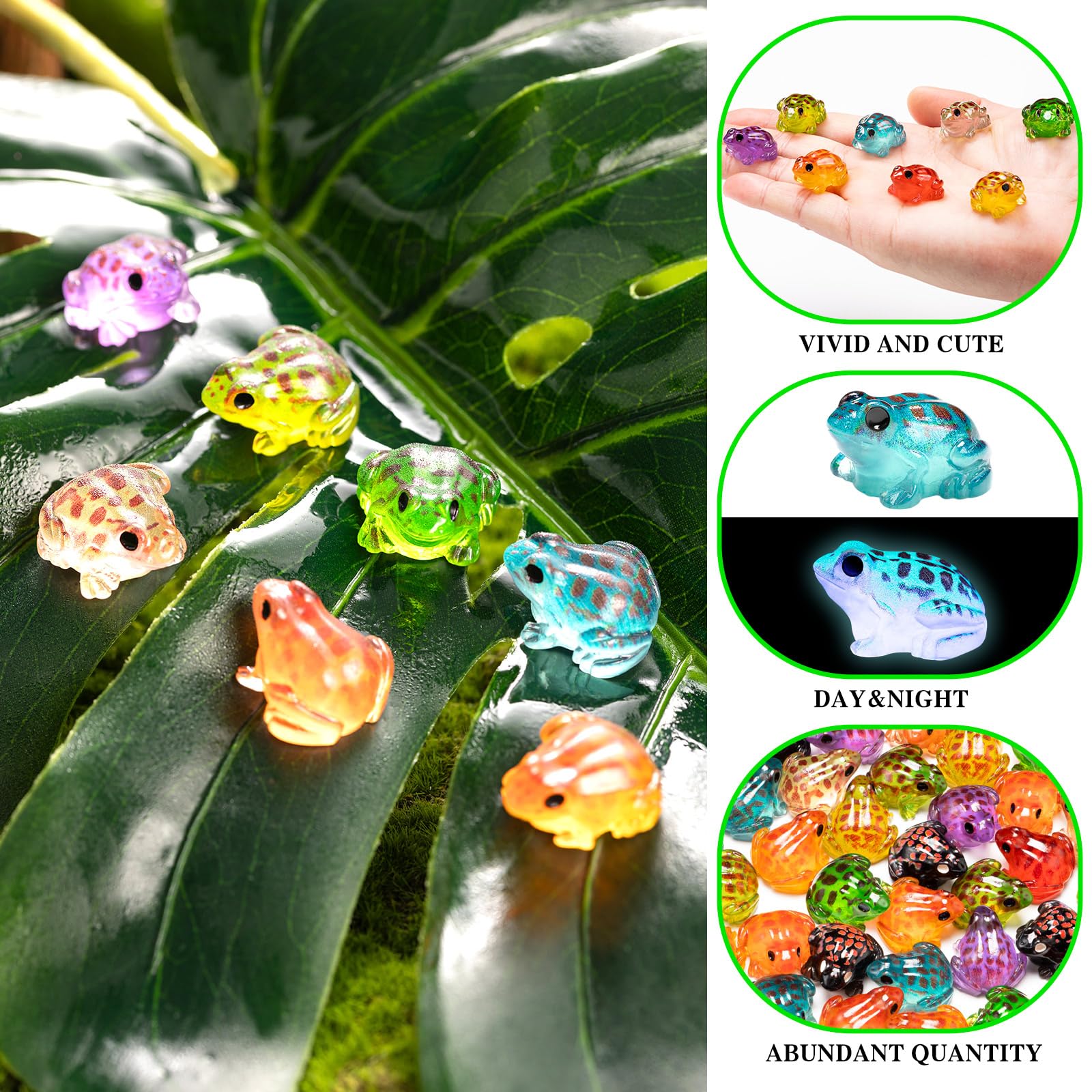 LSGYPAQ resin frog figurines with durable detail for school projects.