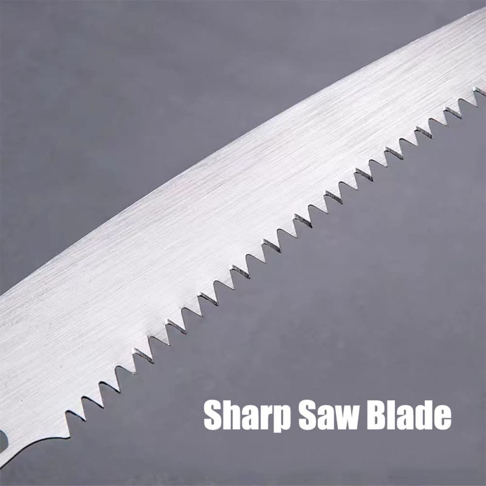 LSLANSOON extendable pole saw head on tree for safer pruning from ground