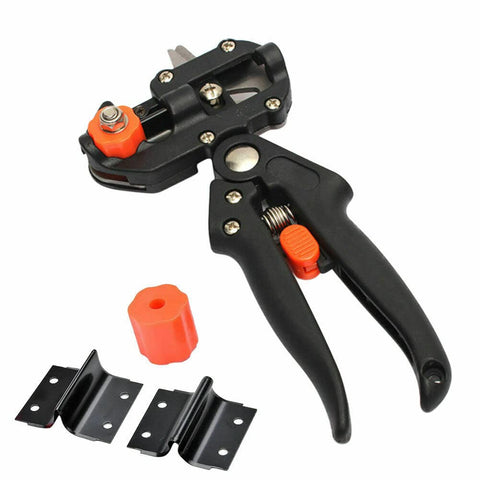 Omega-cut replaceable blade close-up for clean grafting cuts