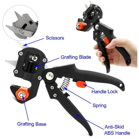 U-cut replaceable blade ready for stock and scion alignment