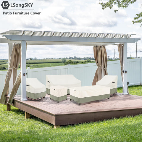 LSongSKY all-season protection for outdoor swivel lounges