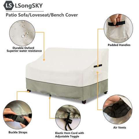 LSongSKY attachment straps secure the cover to legs for strong breezes.