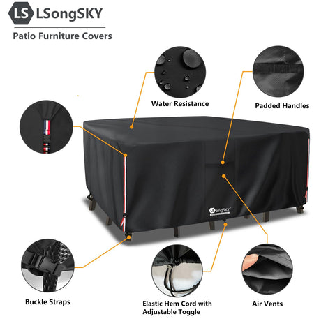 LSongSKY drawstring hem keeps the lid tight on windy days