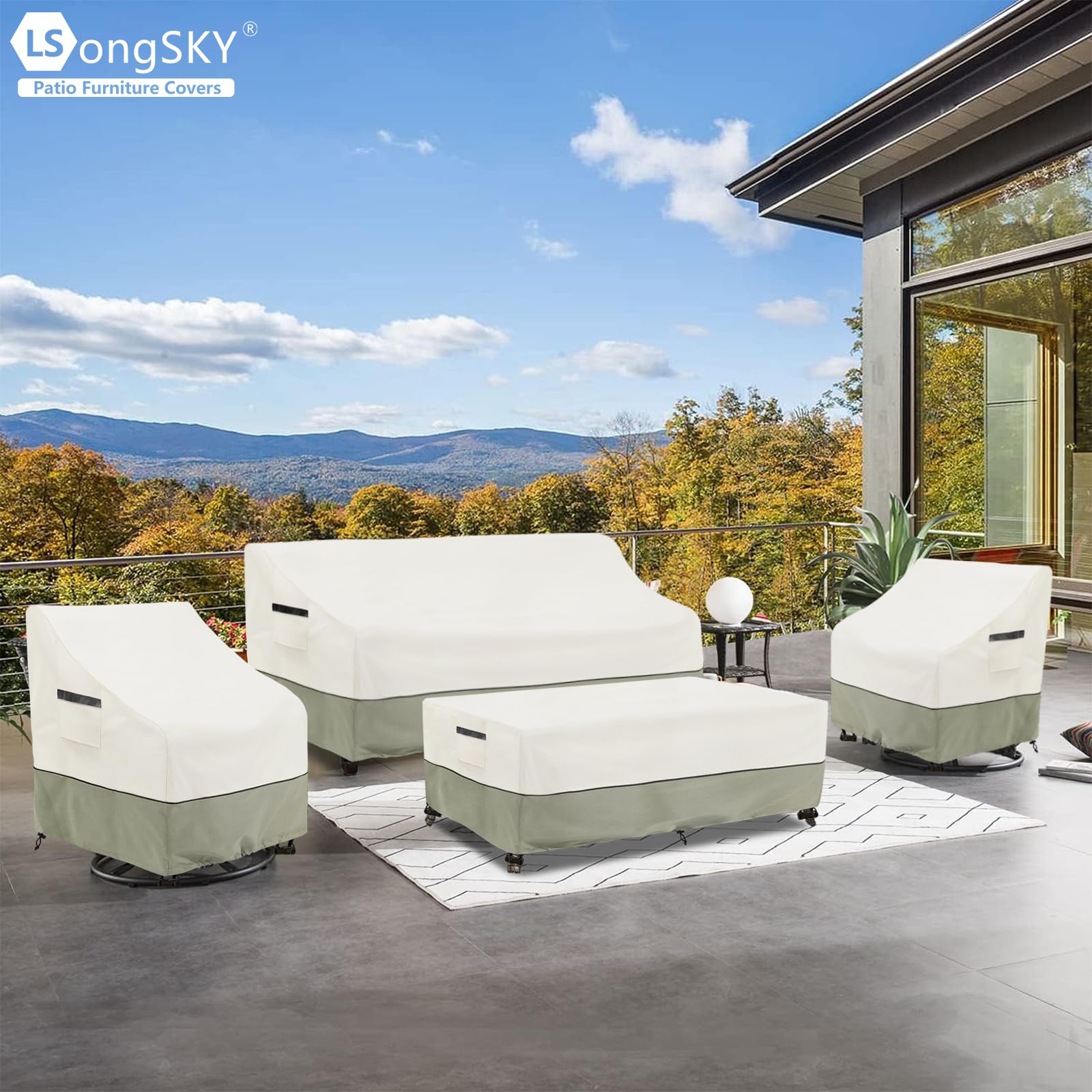 LSongSKY chair cover protects from rain, dirt, sun damage and hail
