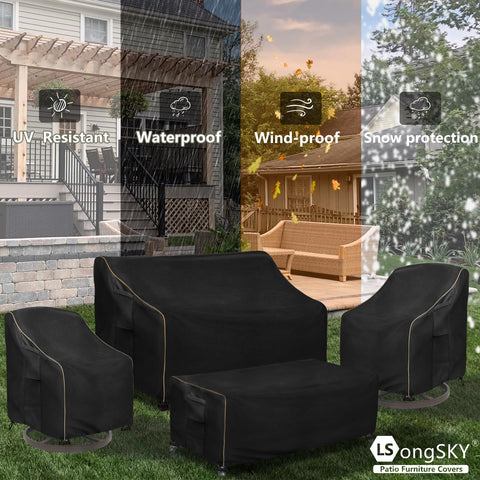 LSongSKY two-pack display highlights value and ready coverage for patio chairs.