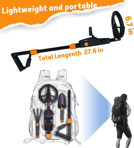 LSPWIEMFE waterproof IP68 coil supports beach and shallow-water explorations