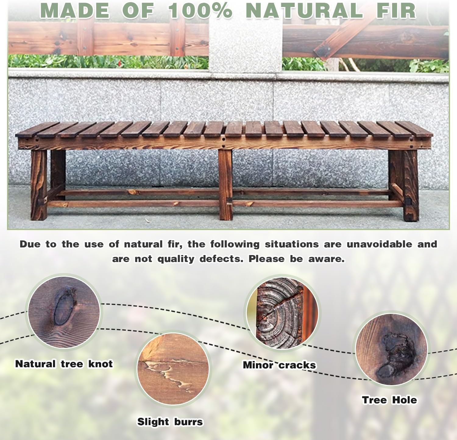 LSPYYDS carbonized wood detail, high-temperature treatment visible in grain