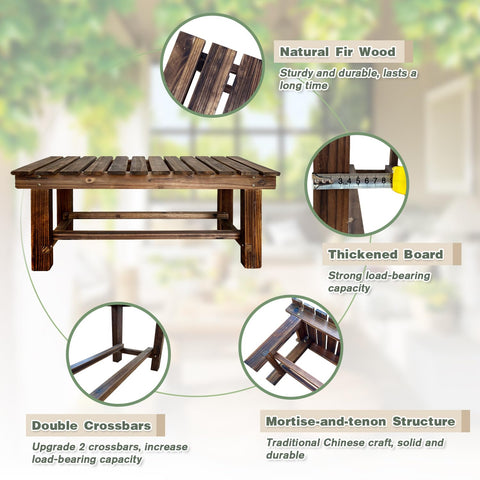 LSPYYDS two-person bench backless design, perfect porch seating