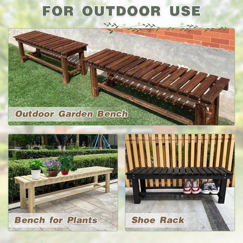 LSPYYDS backyard bench, easy assembly with simple instructions