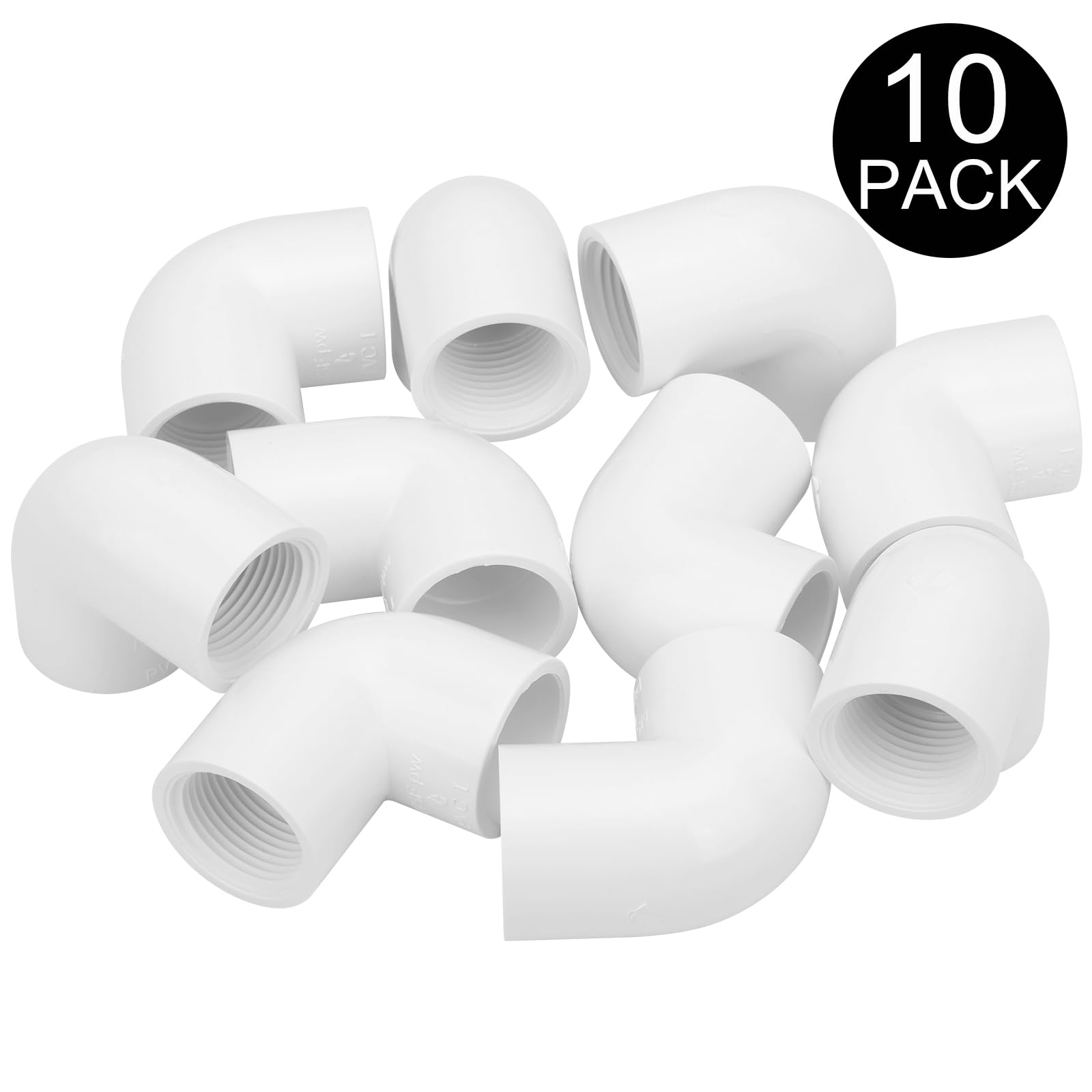 LSWTEIZ PVC elbow for irrigation piping, compatible with sprinkler systems.