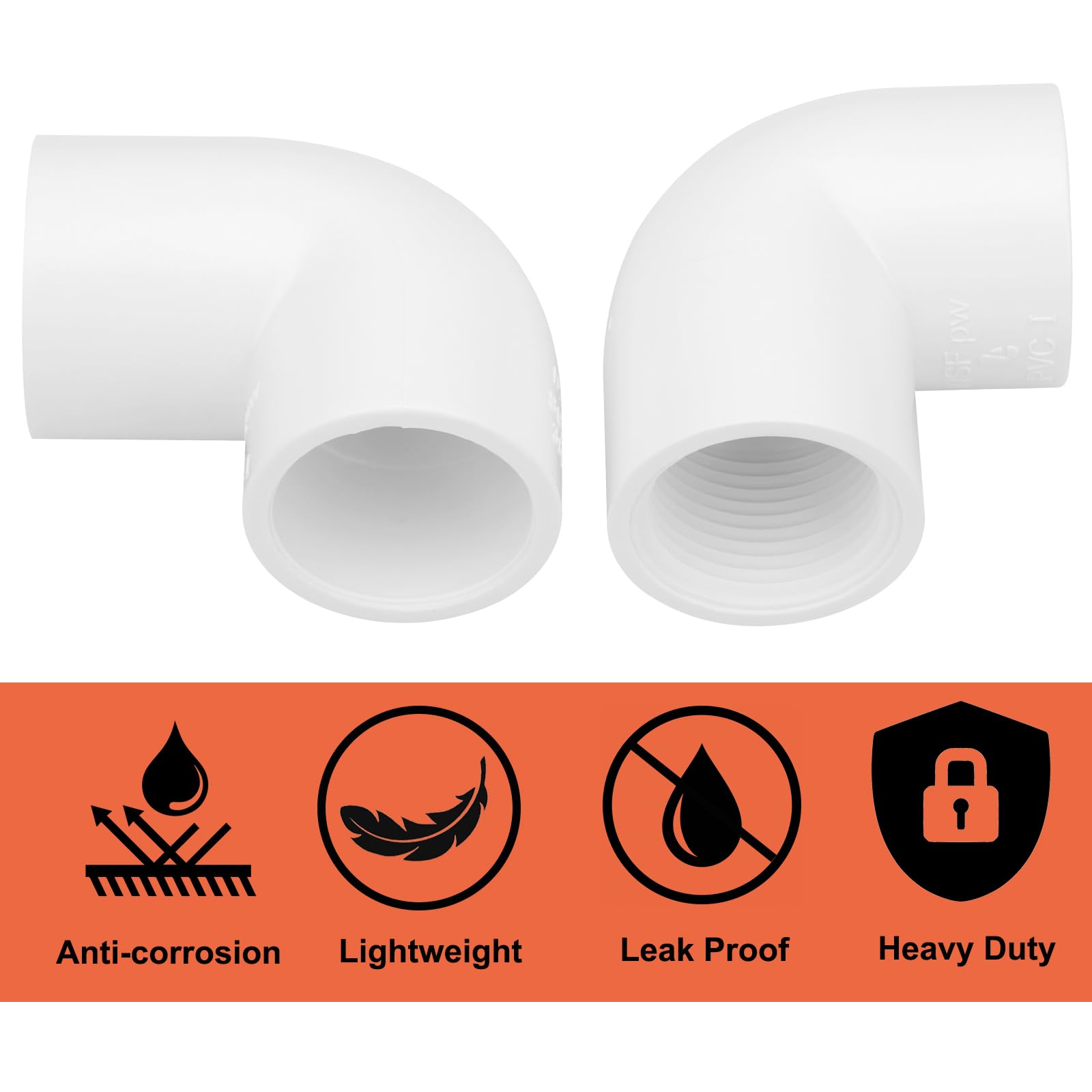 LSWTEIZ durable elbow resists frost and corrosion for long-lasting use.