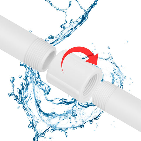 Lswteiz pool and spa PVC coupling for outdoor water systems.