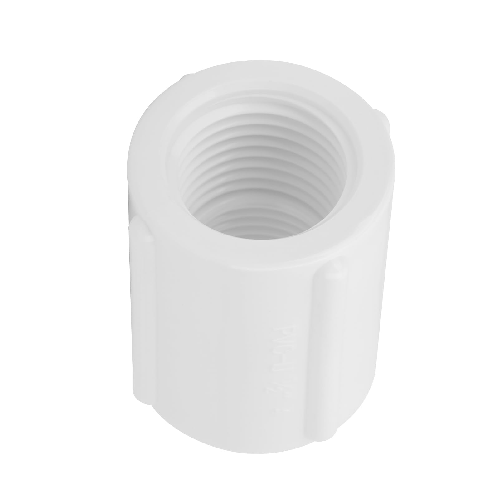 Lswteiz Schedule 40 PVC coupling suitable for irrigation and outdoor use.