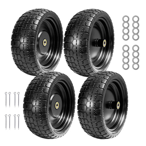 LTNICER 13-inch flat-free tire for Gorilla Cart with smooth, maintenance-free rolling.