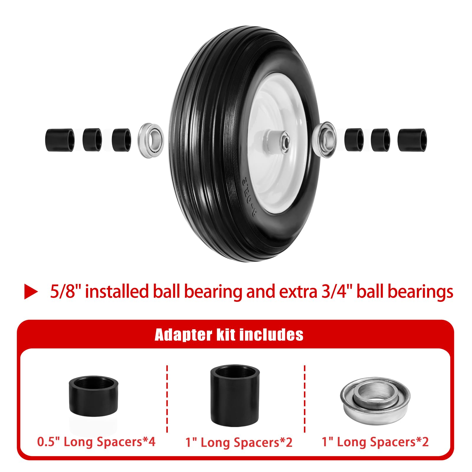 LTNICER axle bore 5/8 inch detail for simple universal installation