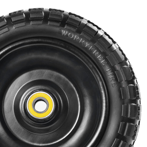 LTNICER 5/8-inch axle bore fits Gorilla carts securely.