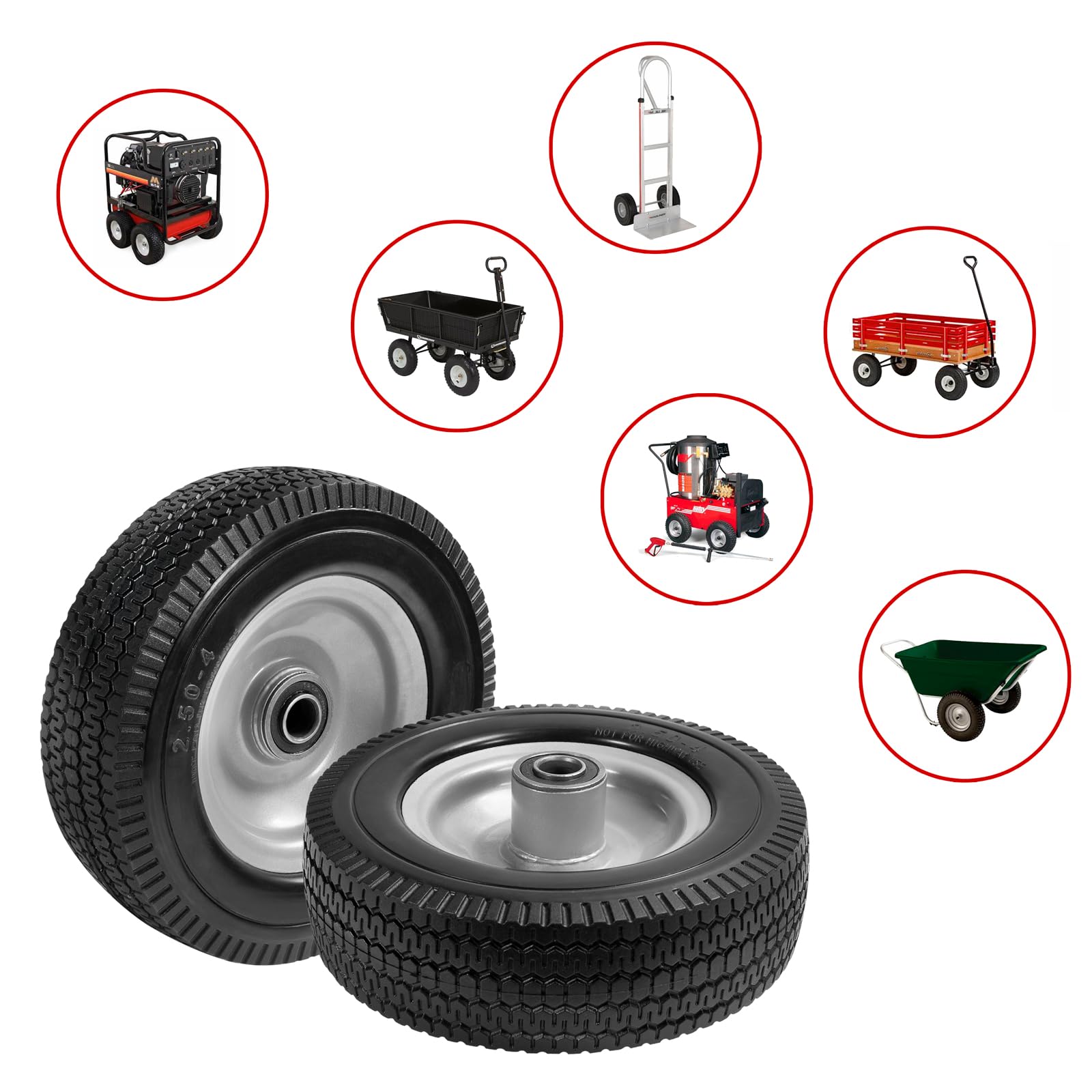 LTNICER axle bore 5-8 inch fits standard axles for easy installation