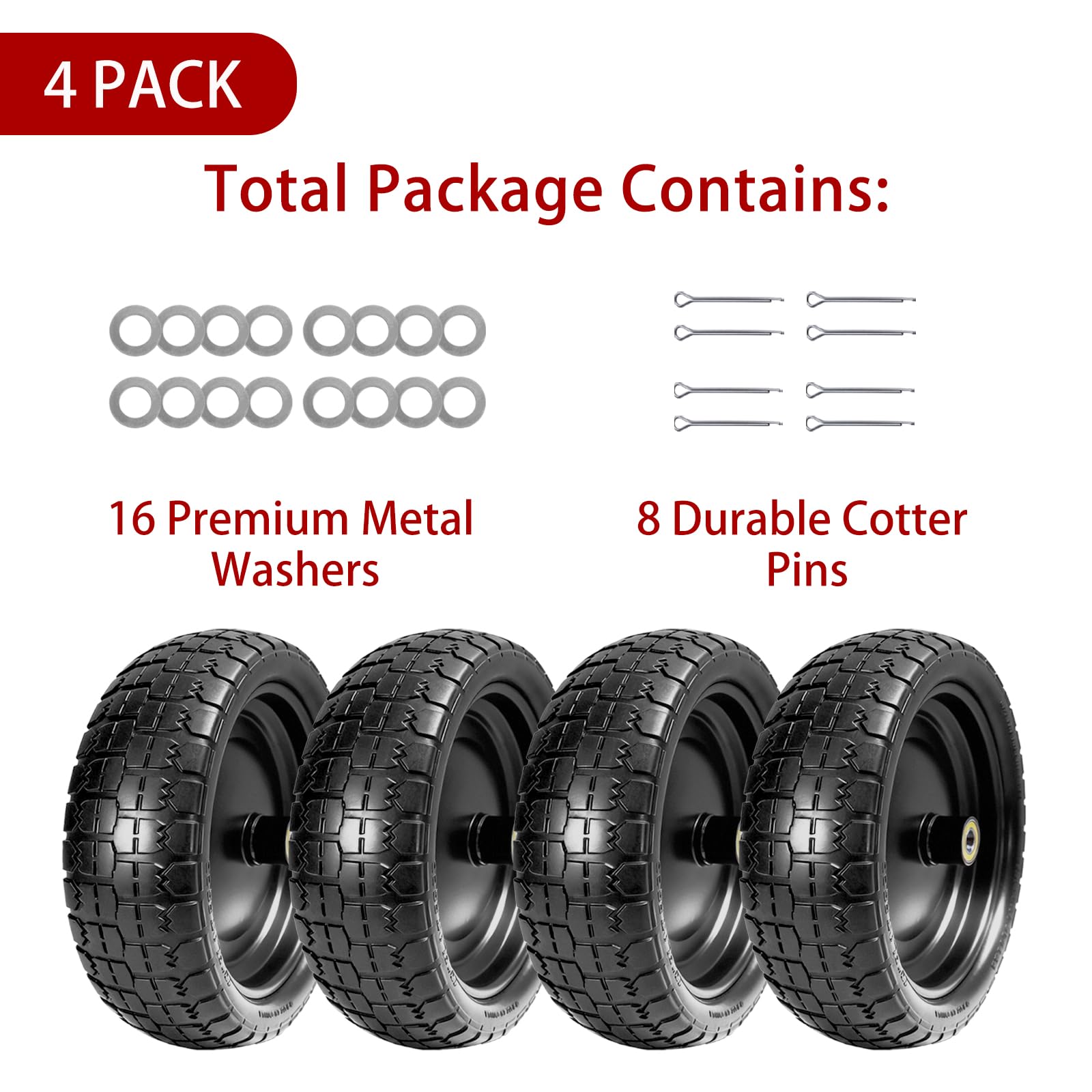 LTNICER 2.1 inch offset hub improves cart handling.