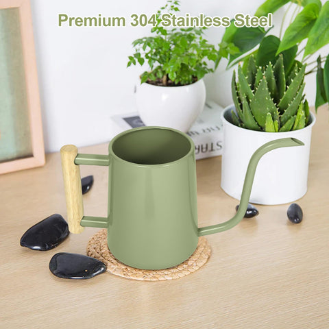 Versatile indoors or outdoors, with a decorative sage green finish.