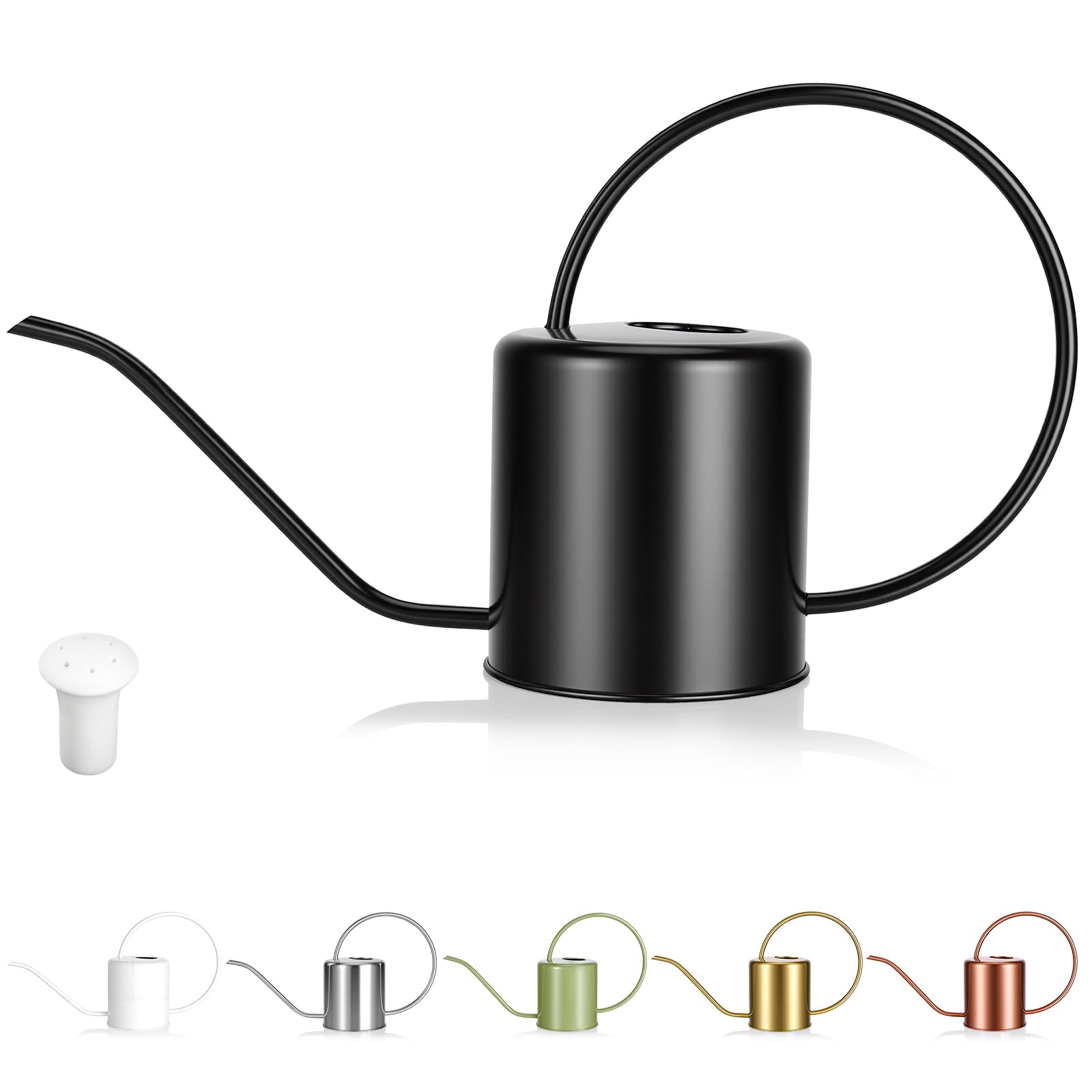 LTSUMI plant watering can full view shows durable stainless steel for long-lasting use