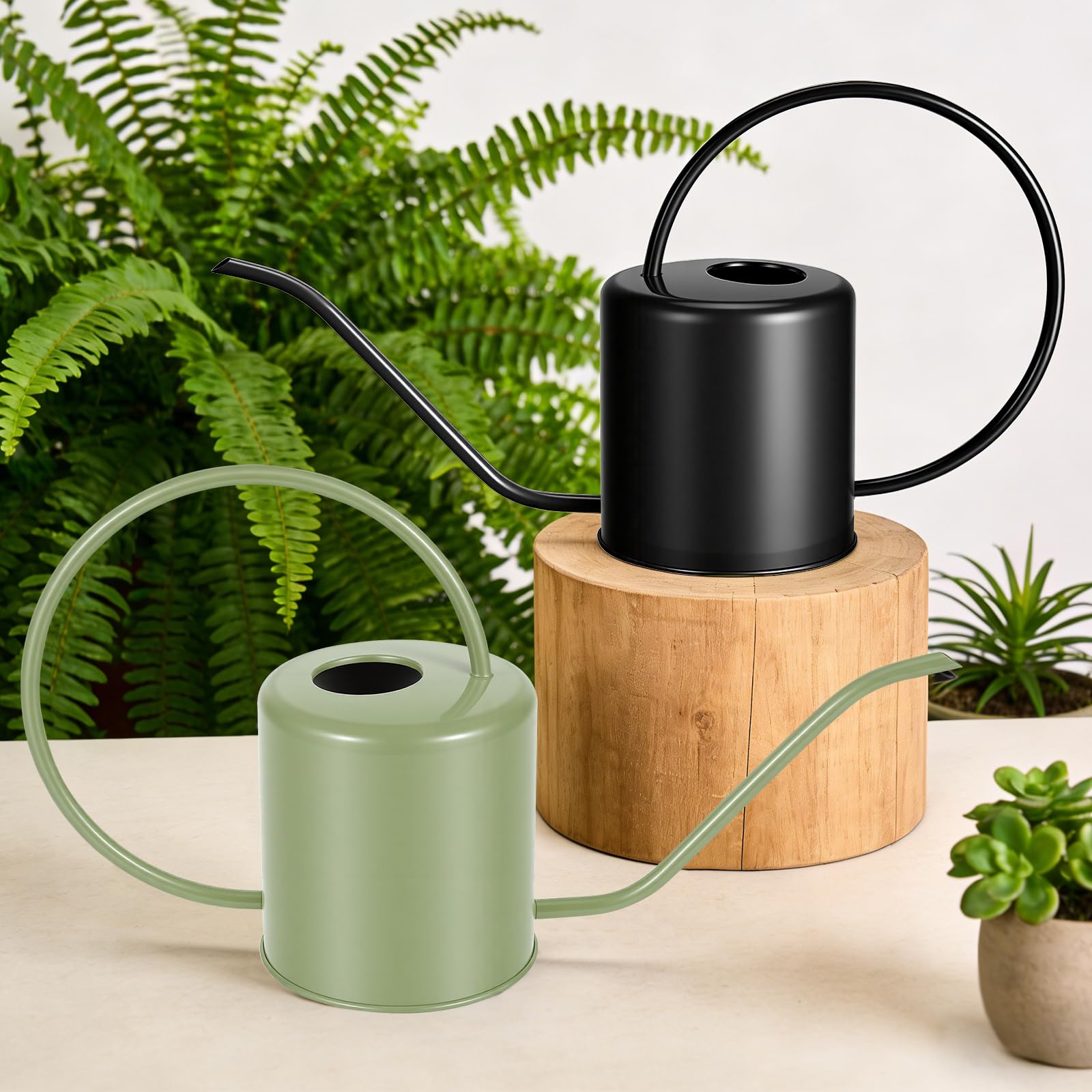 LTSUMI plant watering can long spout enables precise watering between leaves