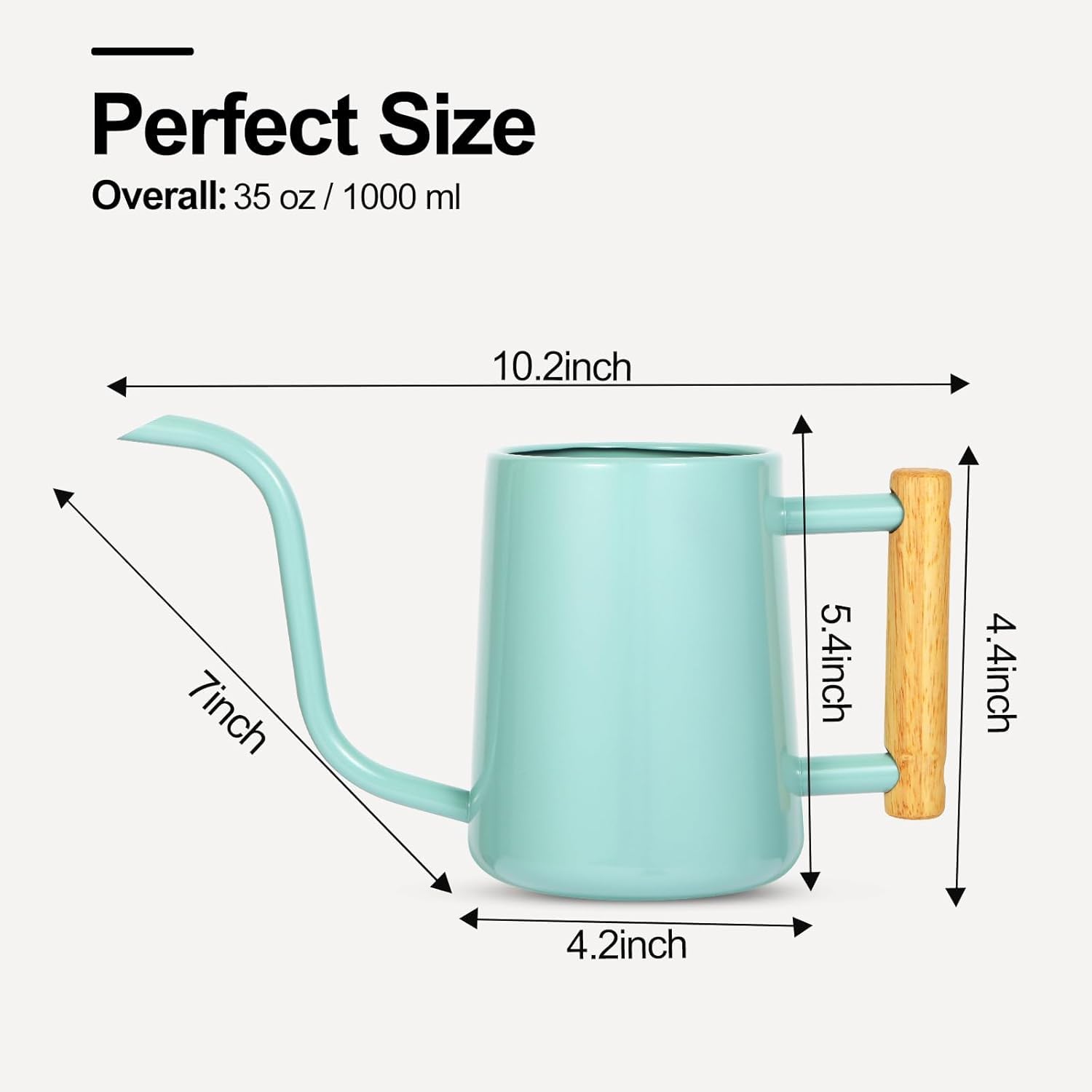 LTSUMI 1000 ml capacity keeps watering efficient