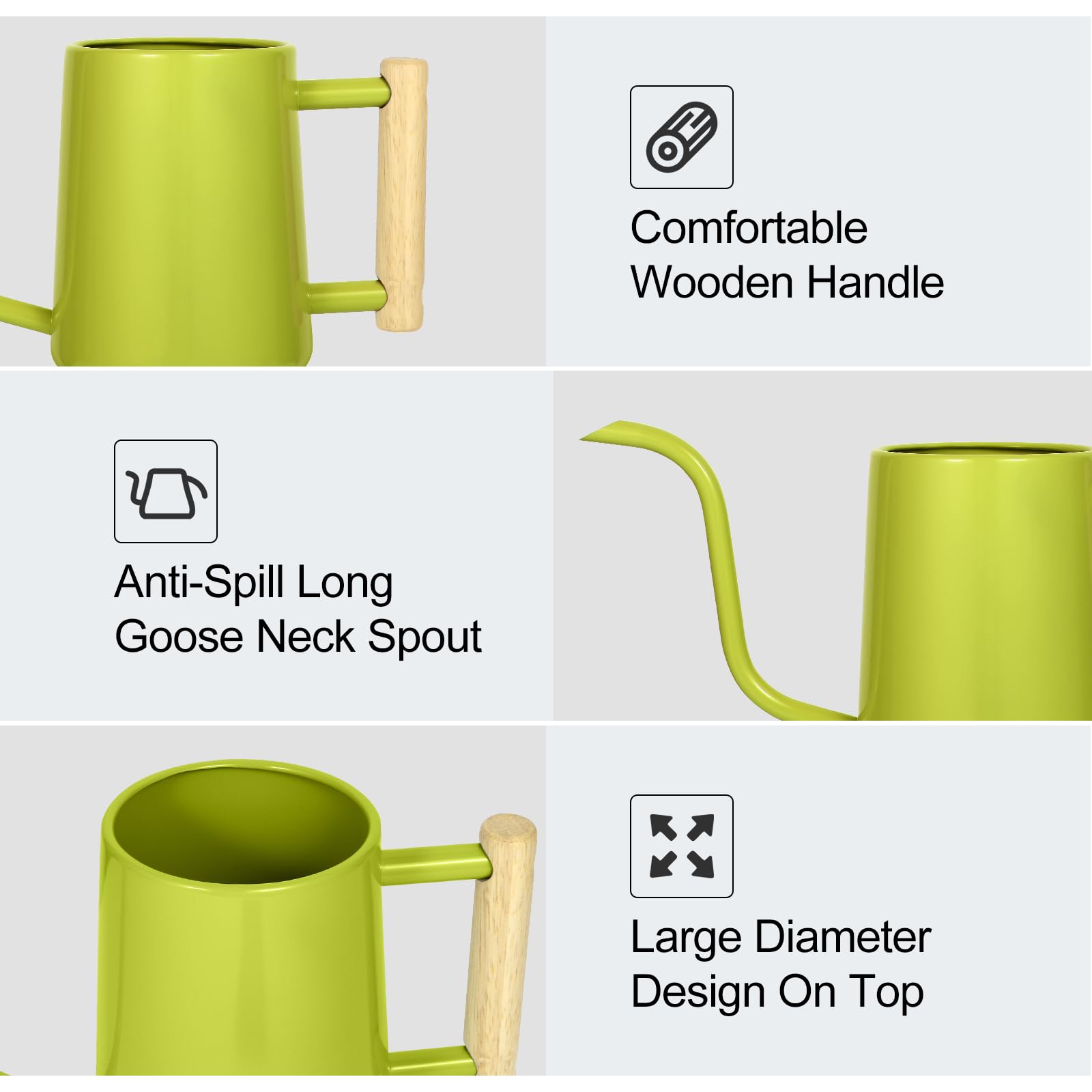 LTSUMI 1000ml capacity suits small-to-medium plant care tasks