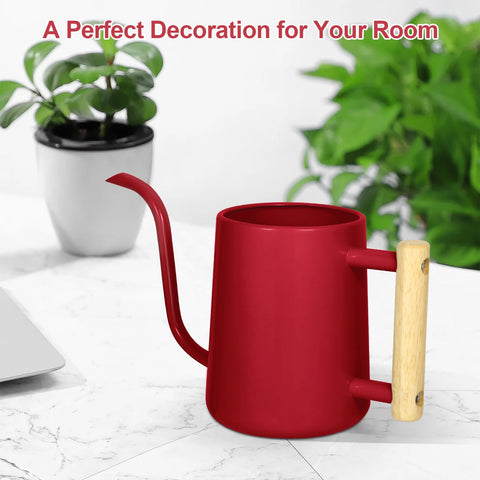 LTSUMI Decorative red watering can enhances home display