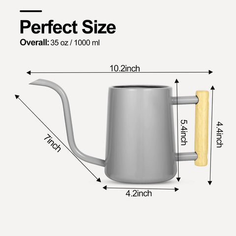 LTSUMI decorative metal watering can design suited for shelves and displays.