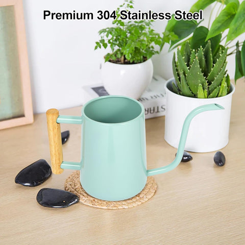 LTSUMI green decorative watering can suitable for indoor and outdoor use