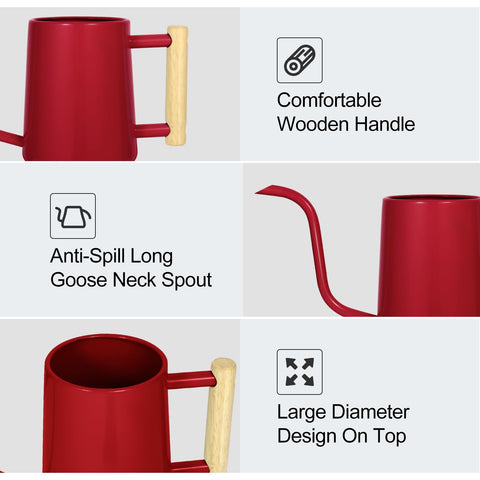 LTSUMI Long-spout Watering Can reaches tight spots without spills