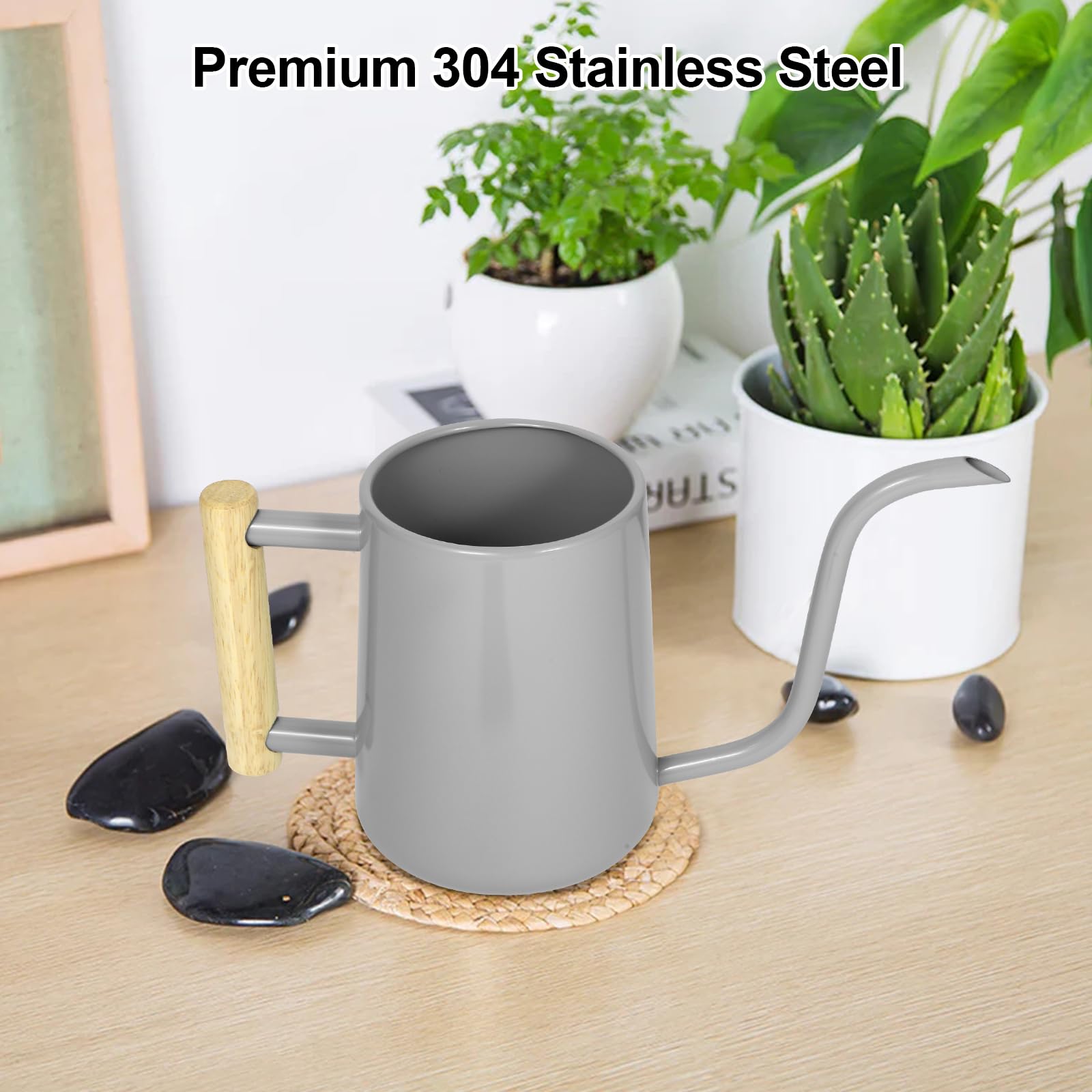 LTSUMI long-spout watering can enabling precise watering without spills.