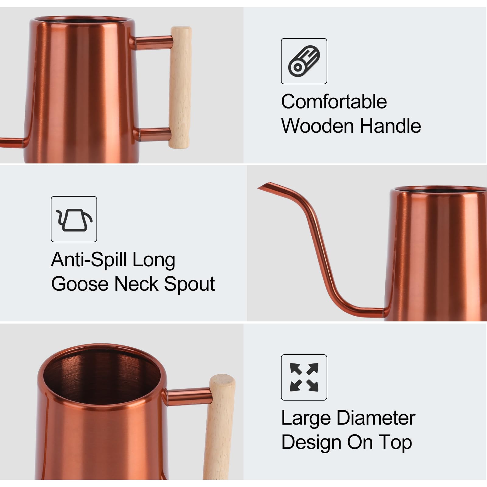 LTSUMI 1000 ml capacity suits daily indoor plant care.