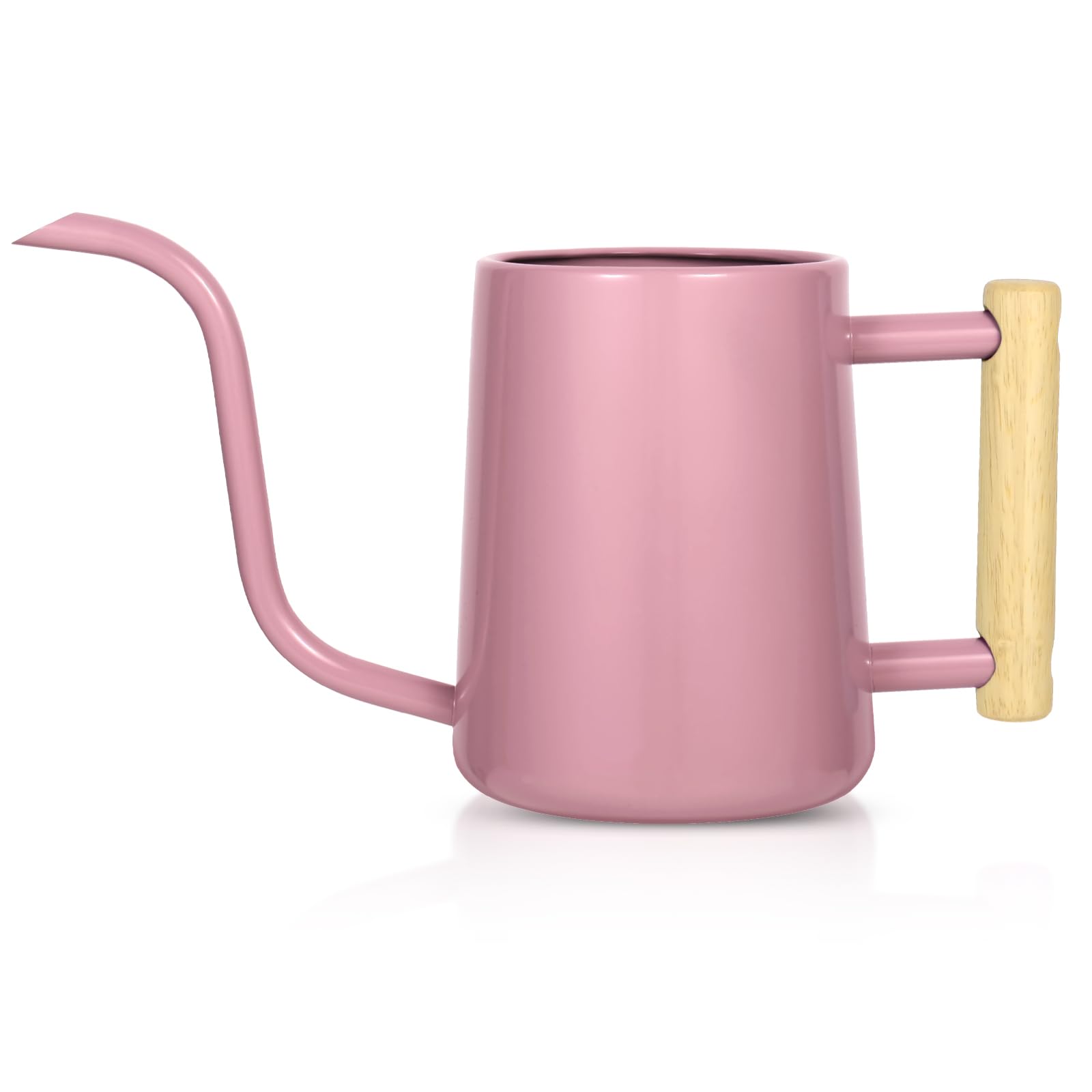 LTSUMI pink long-spout watering can for precise indoor plant watering