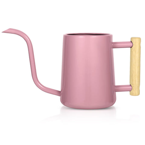 LTSUMI pink long-spout watering can for precise indoor plant watering
