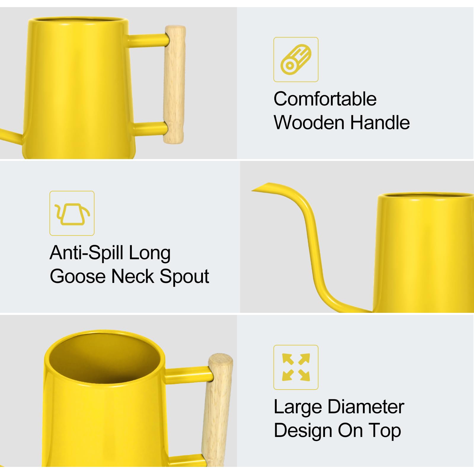 Premium stainless steel finish resists rust and scratches over time.