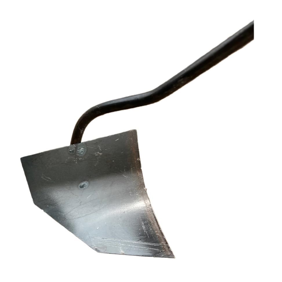 Lu7enWig soil turning hoe triangle head for efficient bed prep.