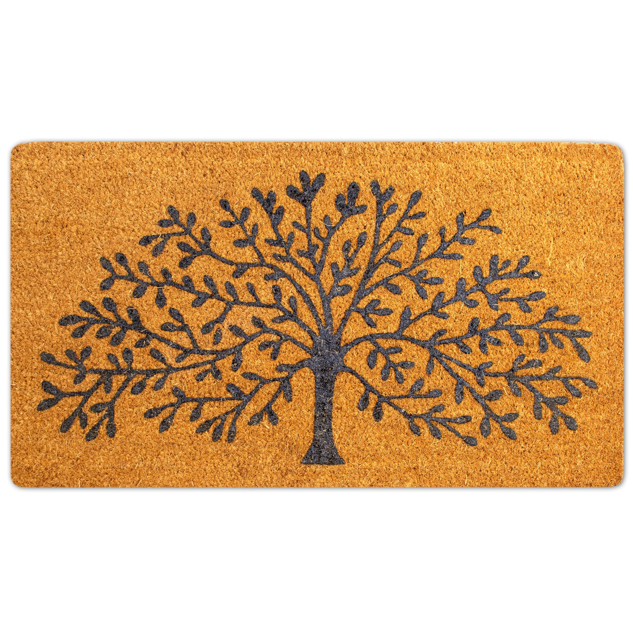LUA VIKA coir mat for indoor-outdoor use reduces tracked dirt.