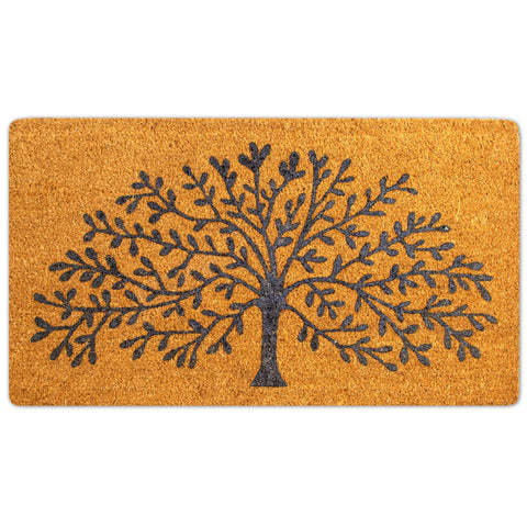 LUA VIKA coir mat for indoor-outdoor use reduces tracked dirt.