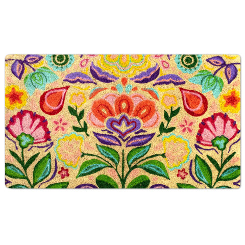 Lua Vika non-slip backing keeps the mat secure on slick floors.